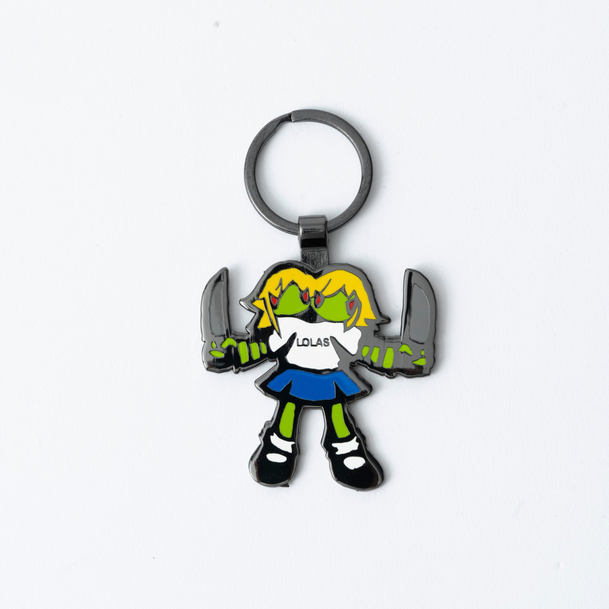 Double Headed Zombie Schoolgirl Keychain | lolas hardware
